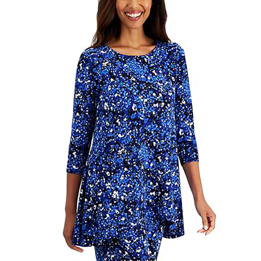 Petite Sea of Petals Knit Swing Top