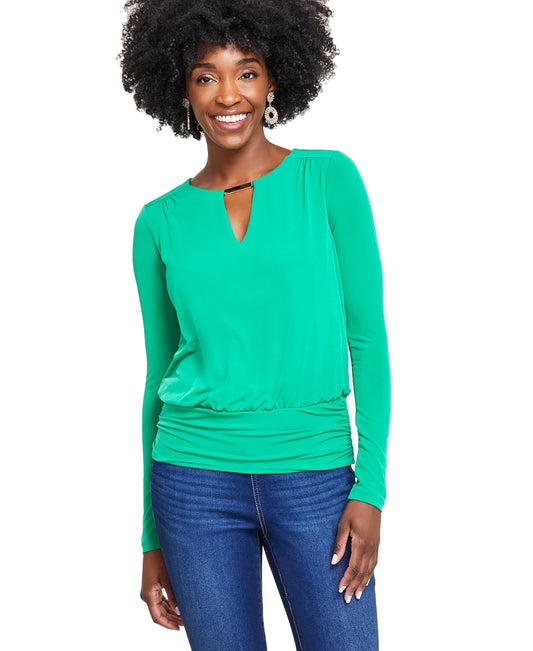 Women's Hardware Keyhole Top