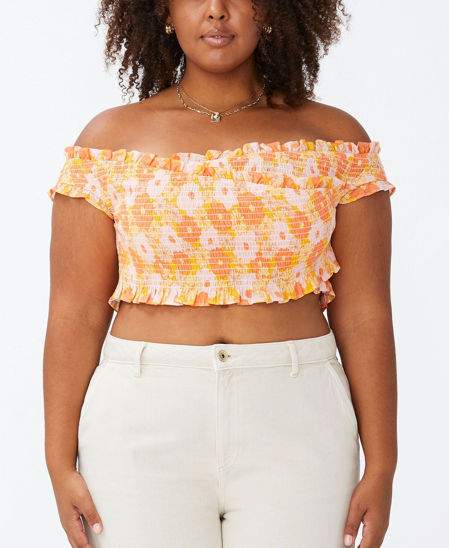 Plus Size Trendy Sierra Short Sleeve Shirred Cross Over Top