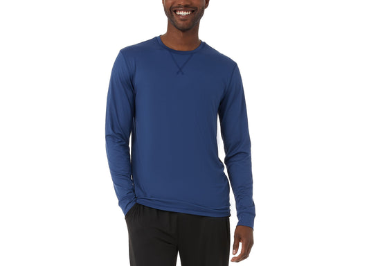 Men's Crewneck Long-Sleeve Pajama Shirt