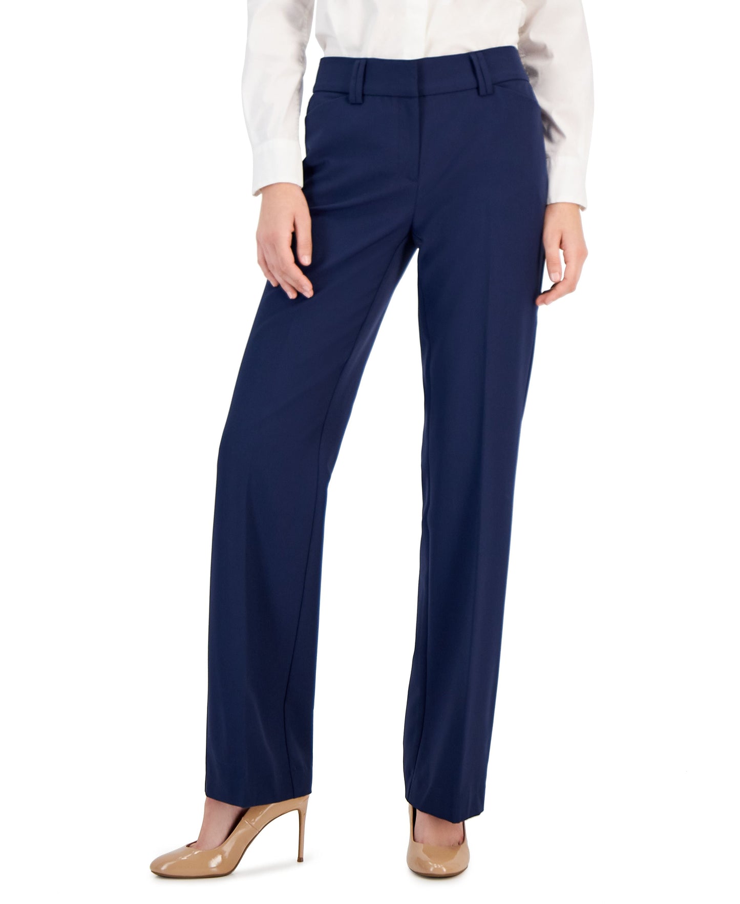 Petite Mid-Rise Bootcut Pants