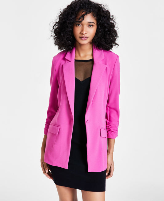 Women's Ruched-Sleeve Blazer