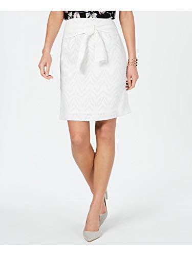Belted Burnout Skirt