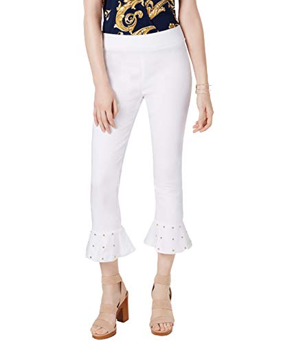 INC Studded Ruffle-Hem Pants