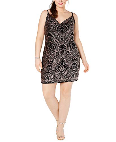 Trendy Plus Size Glitter Bodycon Dress