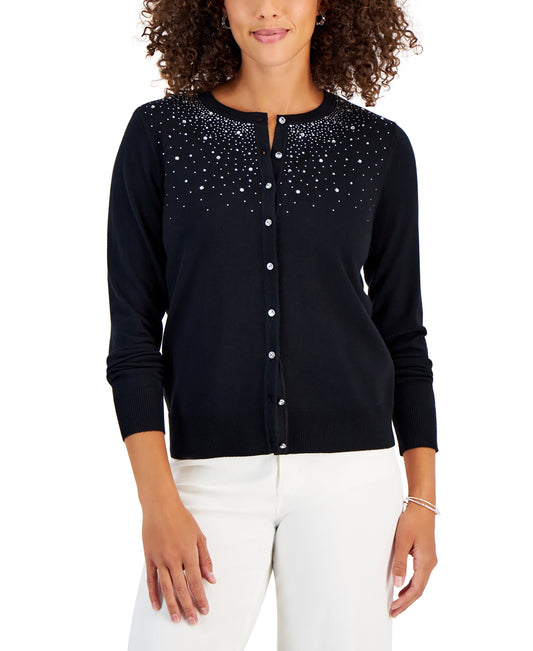 Petite Embellished Party Cardigan