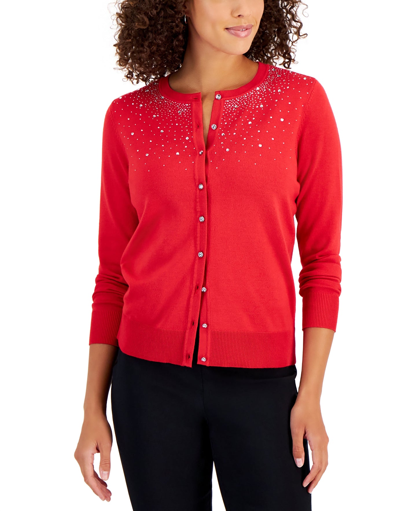 Petite Embellished Party Cardigan