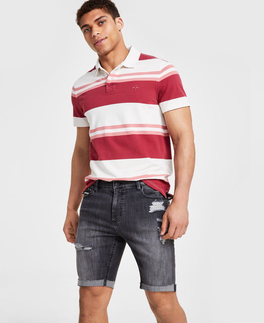 Men's Mayer Chrome Ripped Denim 10" Shorts