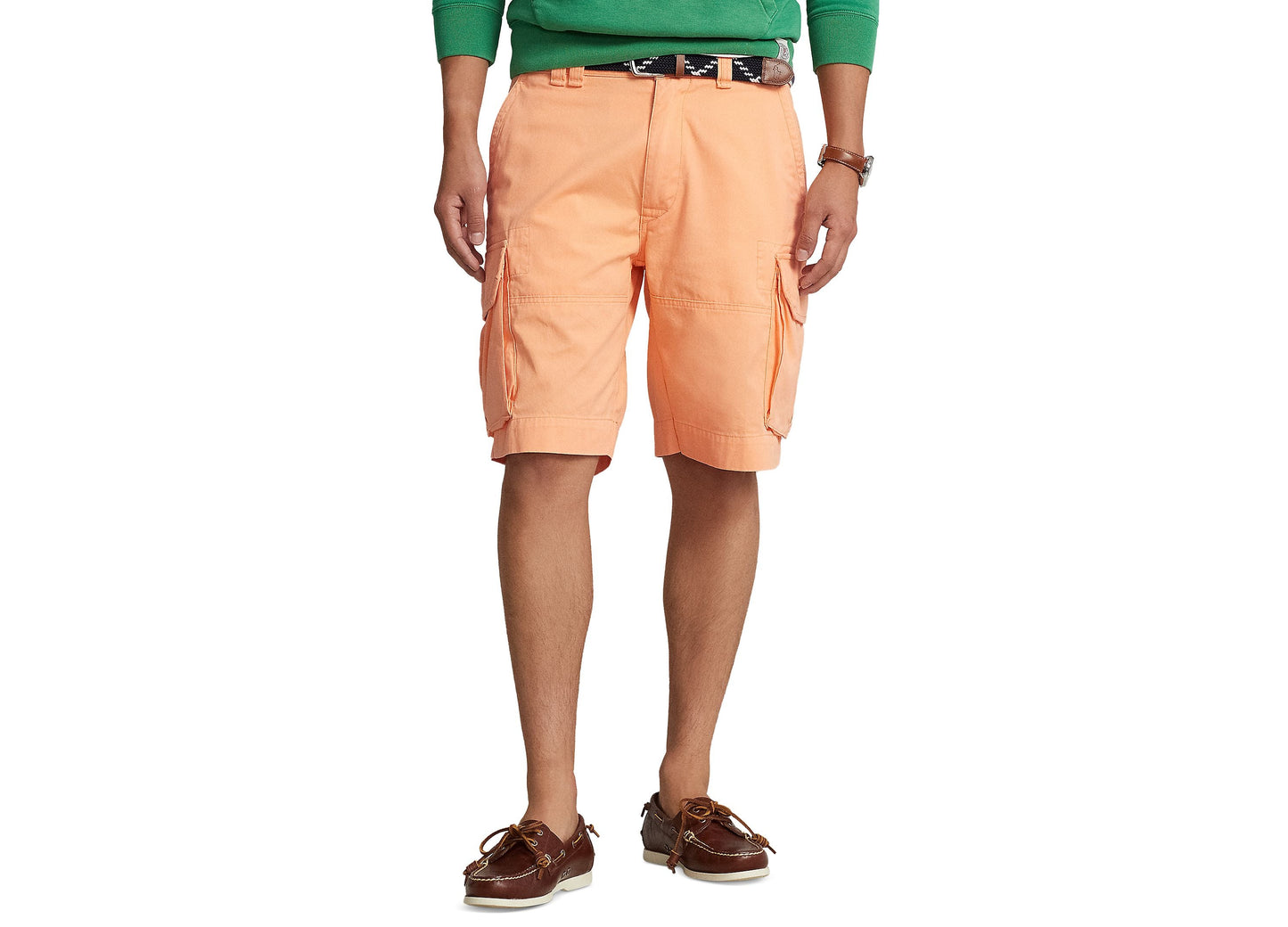 Polo Ralph Lauren Mens 10-1/2-Inch Relaxed Fit Twill Cargo Shorts Fair Orange 40