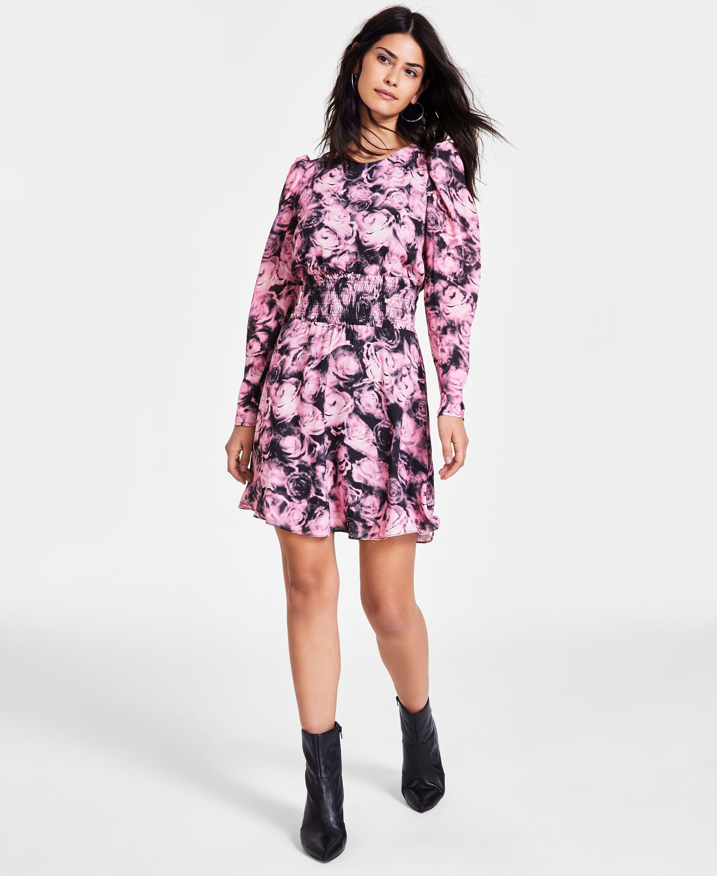Women's Floral-Print Mini Dress