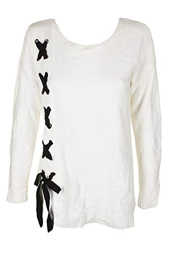 INC Lace-Up Sweater