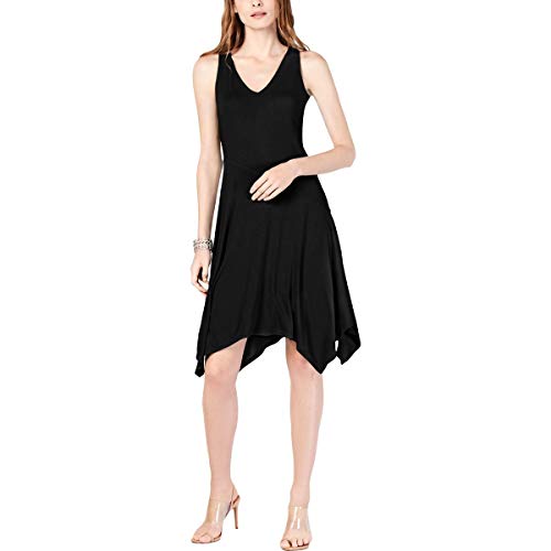 INC Sleeveless Asymmetrical-Hem Dress