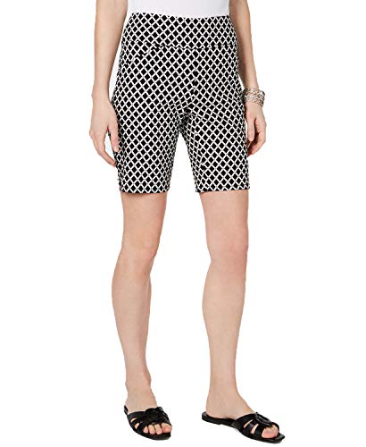 INC Curvy-Fit Jacquard Bermuda Shorts