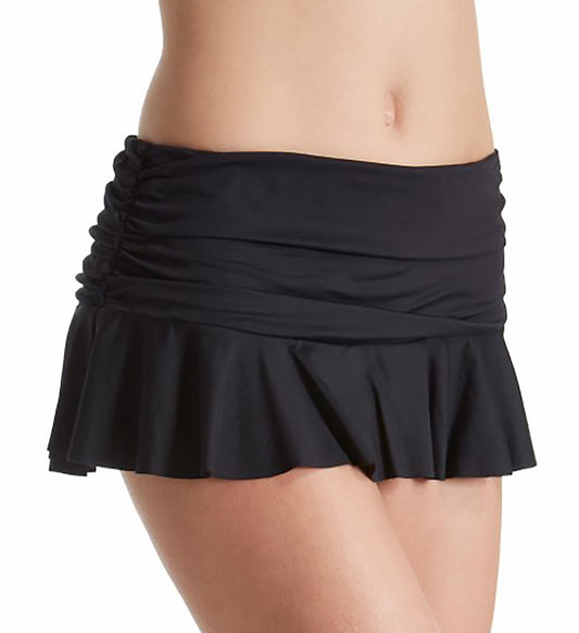 Ruffle-Hem Slimming Fit Swim Skirt